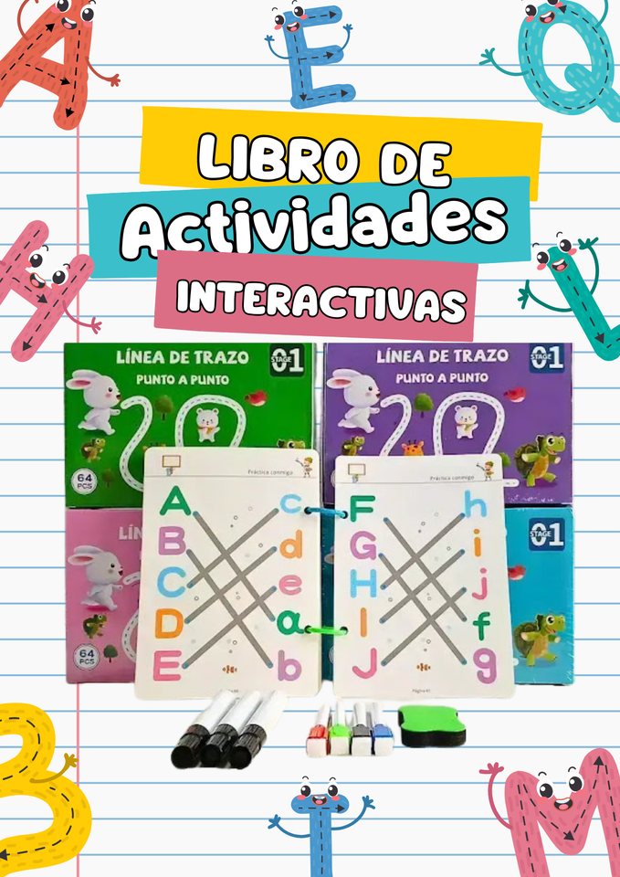 "Libro de Línea de Trazo Interactivo para Niños(as)"