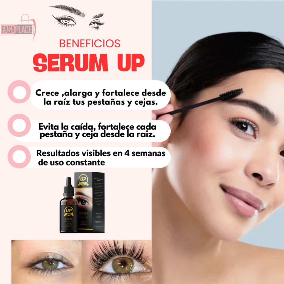Serum UP PRO*: "Crecimiento de Pestañas y Cejas 100% Efectivo"