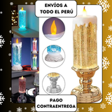 Velas Navideñas deslumbrantes con luces led