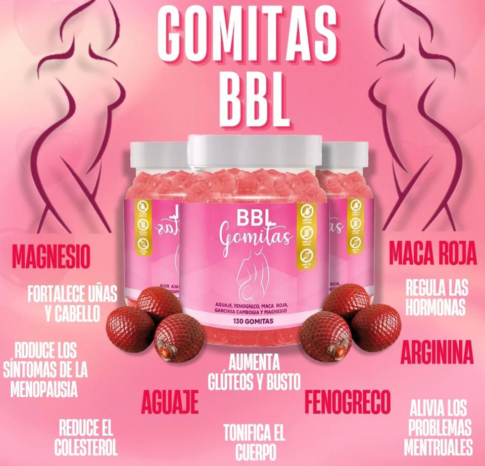GOMITAS BBL - AGUAJE 130 UNID | Envió Gratis